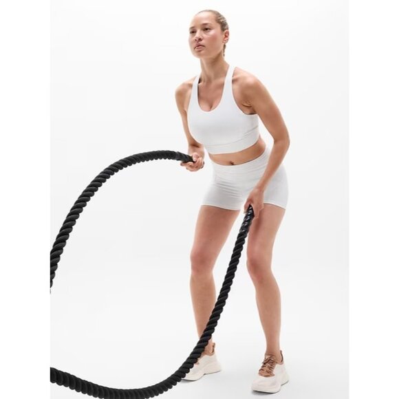 Athleta XS Train Free Longline Sports Bra Bright White X-Small D-DD - Picture 4 of 5